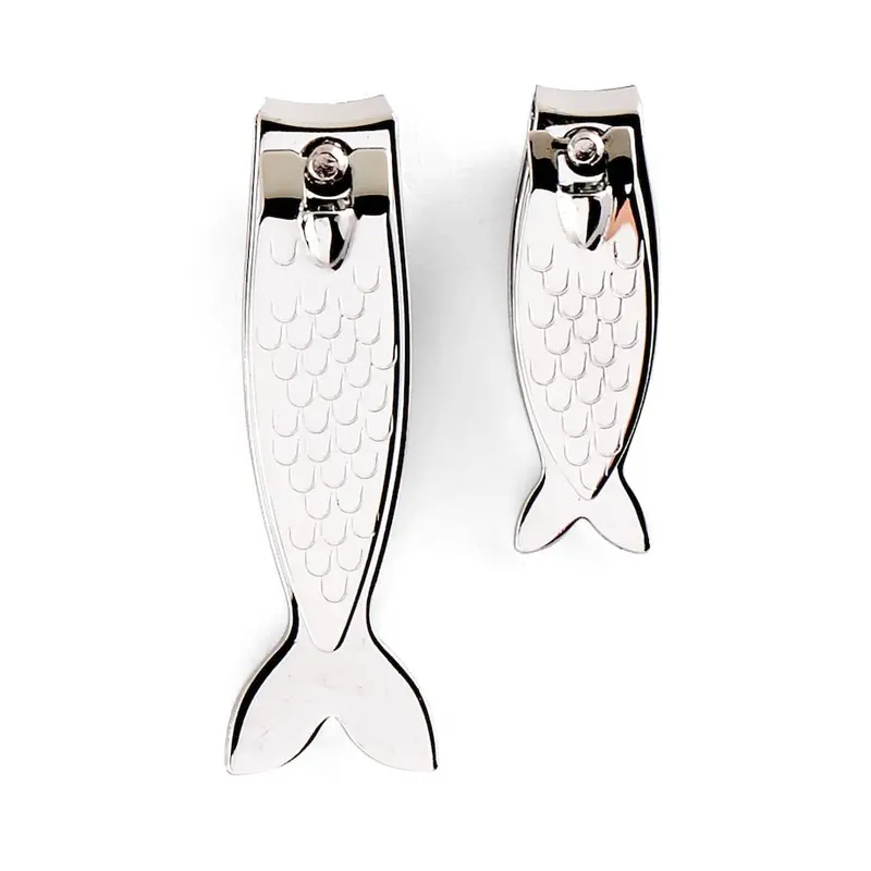 Kikkerland Fish-Shaped Nail Clippers – Compact Stainless Steel Tool 1