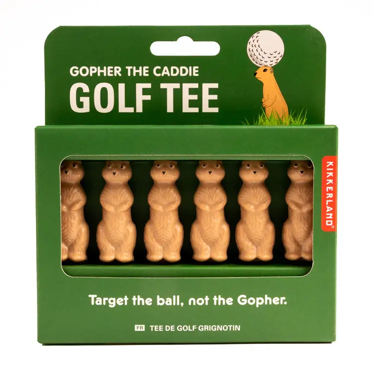 Kikkerland Gopher Golf Tee Pack – 6 Count 1