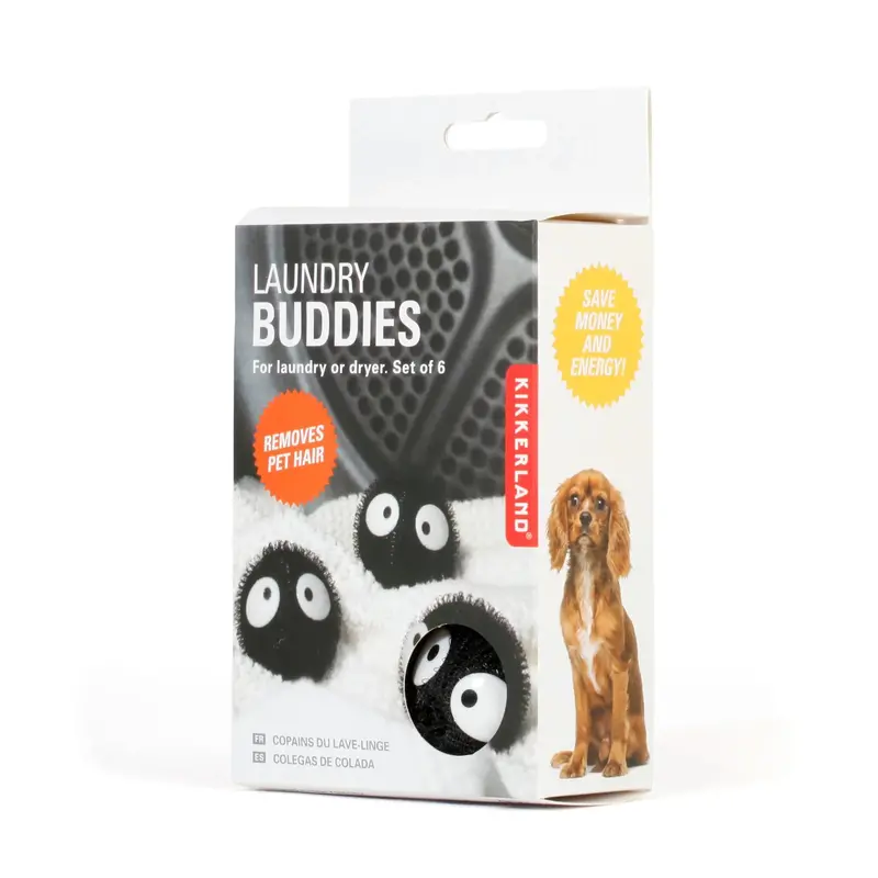 Kikkerland Laundry Buddies – Set Of 6 Fun, Compact Travel-Friendly Detergent Pods 1