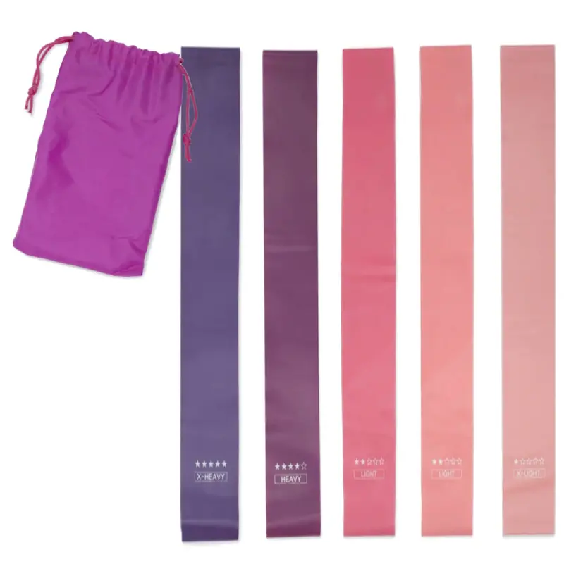 Kikkerland Resistance Band Set – Five-Level Strength Kit 1
