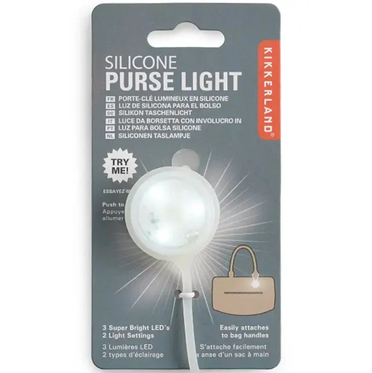 Kikkerland Silicone Clip-On Purse Light 1