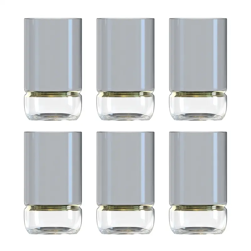 Kinor Clear-Base Highball Glasses – Set Of 6 Classic Drinkware 2