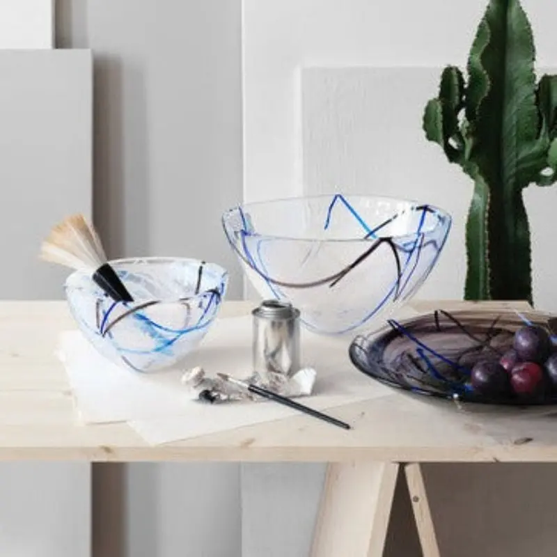 Kosta Boda Contrast Series Glass Bowl 1
