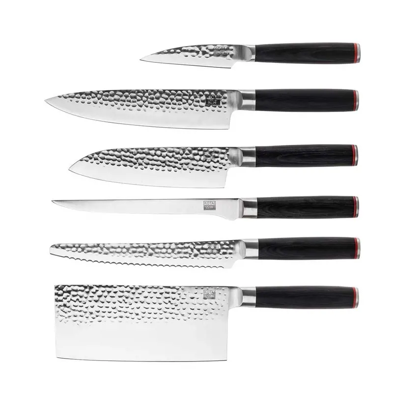 Kotai 6-Piece Knife Set – Pakka Collection, Full Kitchen Essentials Bundle 1