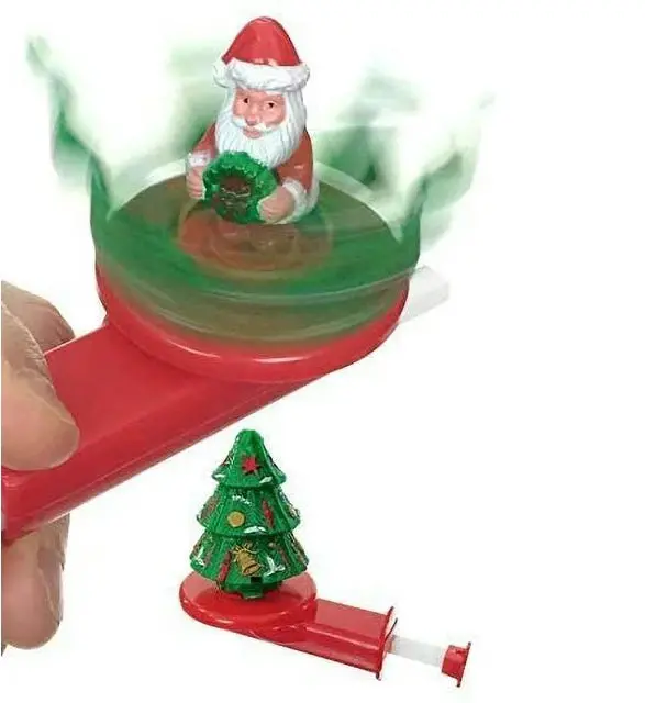 Kurt Adler Santa-In-Tree Holiday Spinner Toy – Animated Tabletop Decor 1