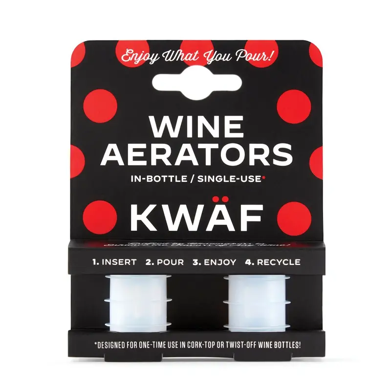 Kwäf Disposable Wine Aerator Inserts – Dual-Pack For Instant Aeration 1