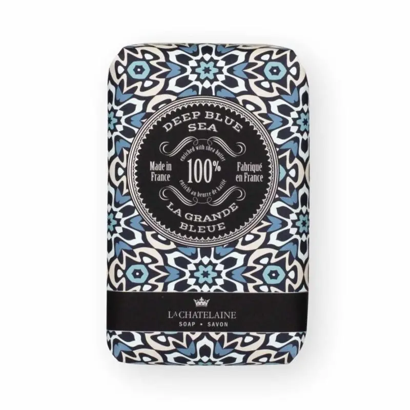 La Chatelaine Deep Blue Sea Soap Bar – 8.8 Oz Ocean-Inspired Luxury Lather 1