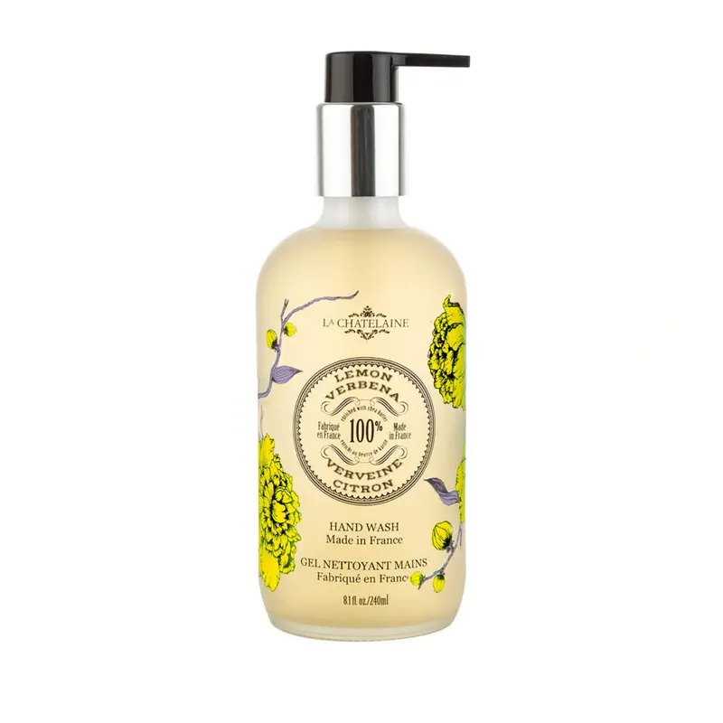 La Chatelaine Orange Blossom Hand Wash – Gentle, Sulfate-Free Formula In Glass Dispenser, 8 Oz 1