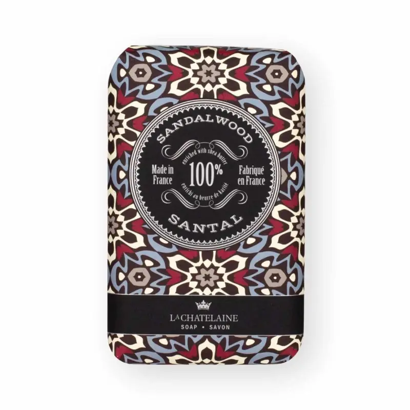 La Chatelaine Sandalwood Soap Bar – 8.8 Oz Rich, Woody Artisan Cleanser 1