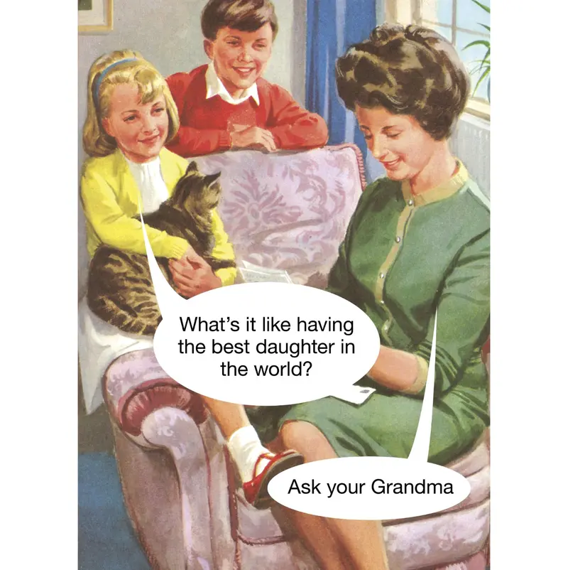 Ladybird Books Grandmother-Themed Witty Greeting Card 1