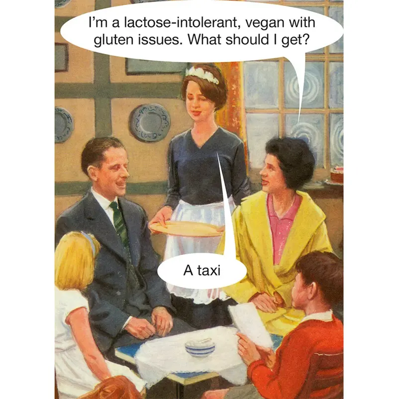 Ladybird Books Lactose-Themed Humorous Greeting Card 1