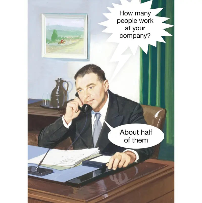 Ladybird Books Working People-Themed Ironic Greeting Card 1