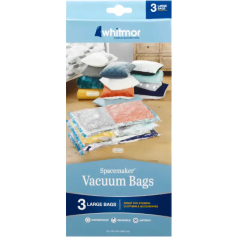 Large Vacuum Storage Bags – Space-Saving Set Of 3 Heavy-Duty Compressible Pouches 1