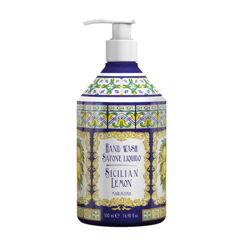 Le Cadeaux Sicilian Lemon Hand Soap – Luxurious Italian Cleanser, 16.9 Oz 1