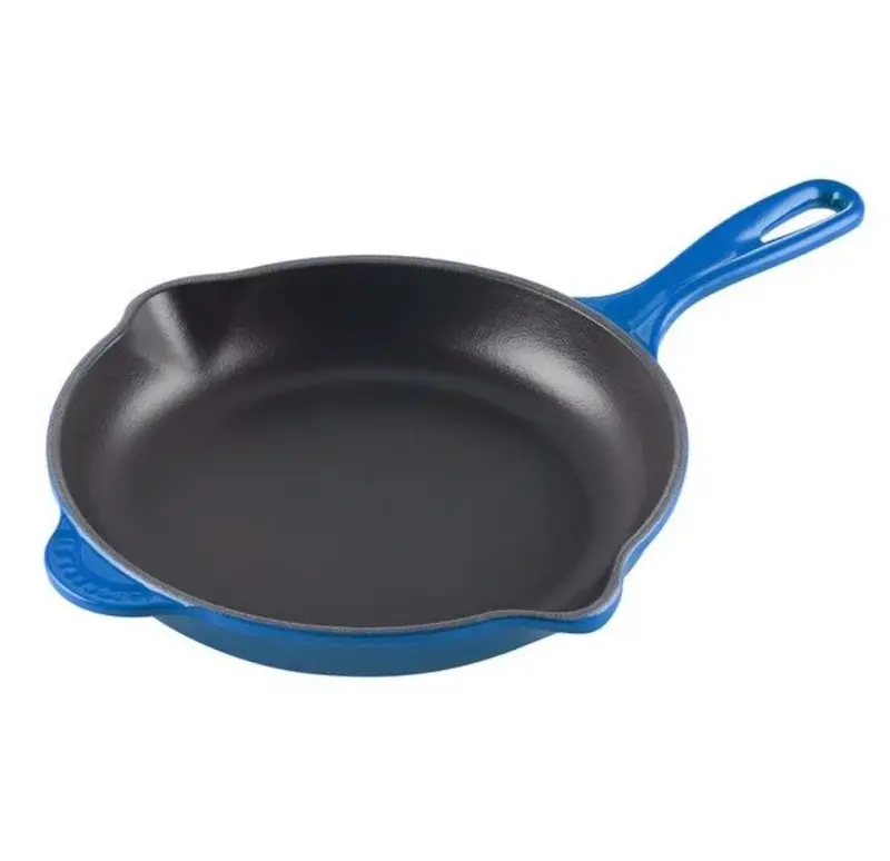 Le Creuset Classic 9-Inch Cast Iron Skillet In Marseille Blue 1