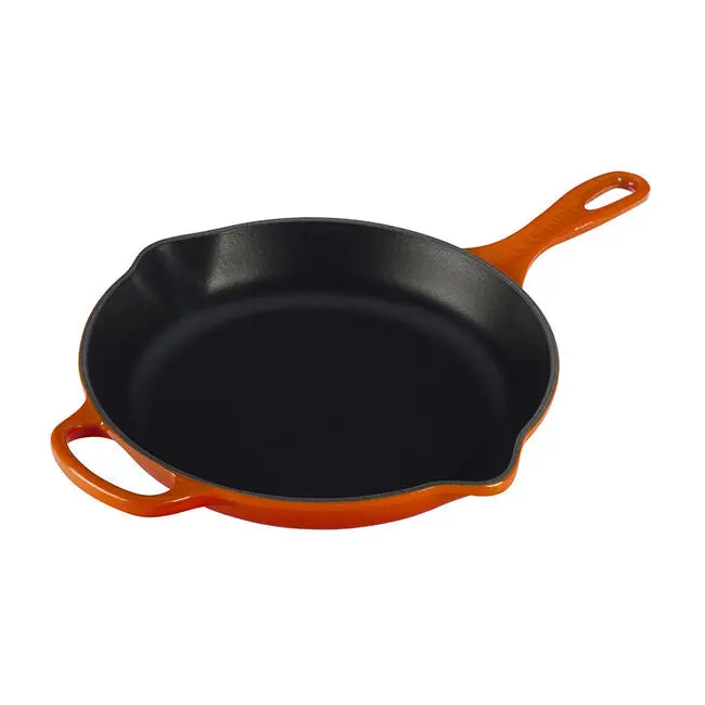 Le Creuset Signature Cast Iron Skillet – 10.25" – Flame 1
