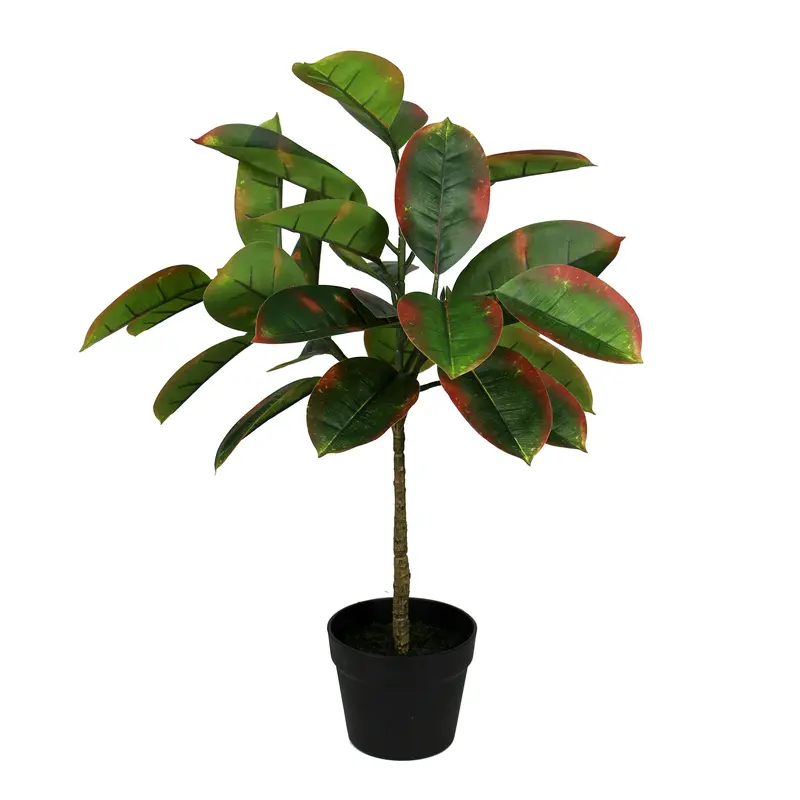 Lifelike Rubber Ficus Bonsai Tree – Realistic Artificial Plant 1