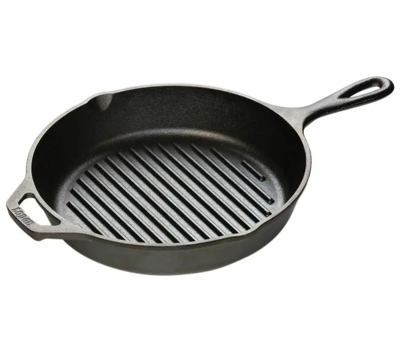 Lodge 10.25-Inch Heavy-Duty Cast Iron Grill Pan For Stovetop & Oven 1