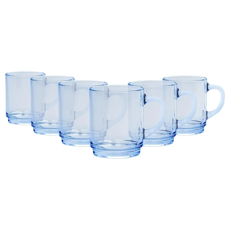 Marine Blue Versailles Coffee Glasses (260Ml) – Set Of 6 1