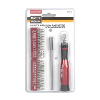 Master Mechanic 26-Piece Ratcheting Precision Screwdriver Set 1