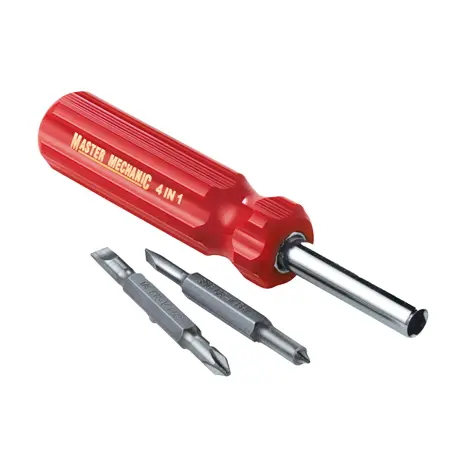 Master Mechanic 4-In-1 Interchangeable Bit Screwdriver Tool 1