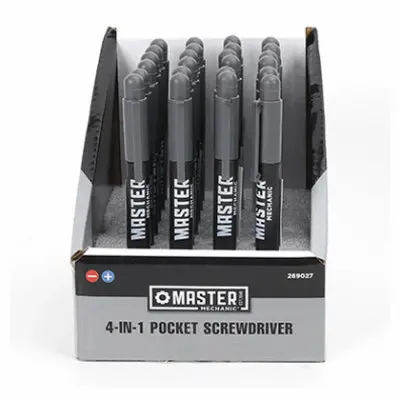 Master Mechanic Compact 4-In-1 Pocket-Sized Precision Screwdriver 1