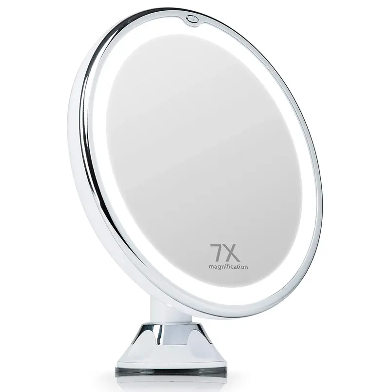 Maya 7X Magnifying Vanity Mirror With Adjustable Suction Mount 1