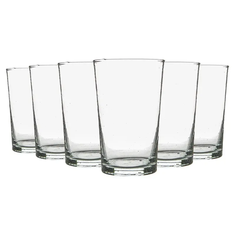 Meknes Recycled Highball Glasses – 325Ml, Bar-Quality Set Of 6 1