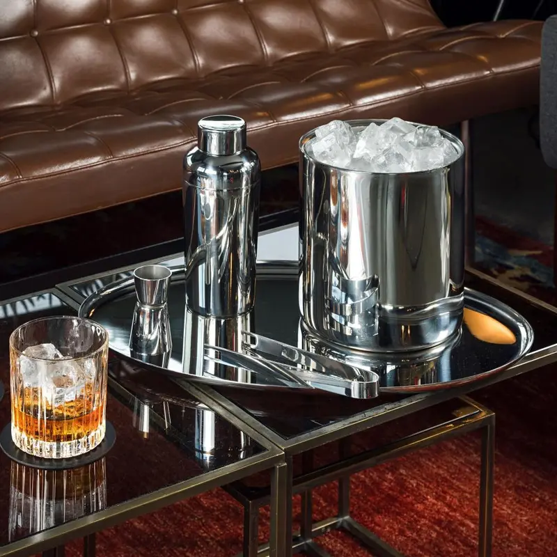 Mepra Stile By Pininfarina Silver Ice Bucket 1