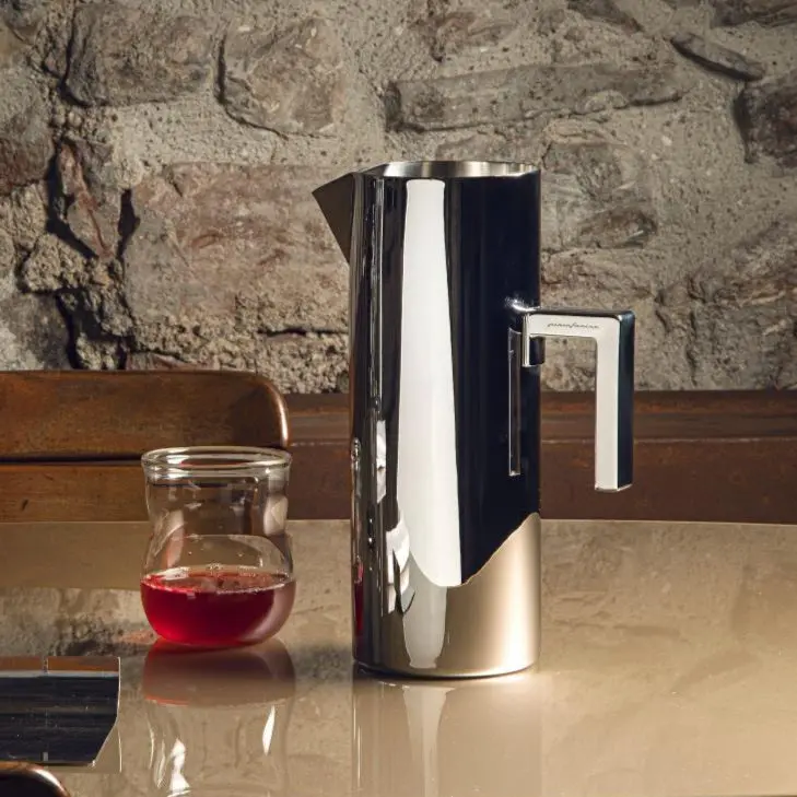 Mepra Stile Water Pitcher – Sleek Silver Design By Pininfarina 1