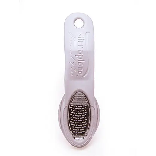 Microplane Paddle-Style Foot File – Dual-Grit Exfoliating Tool In White 1