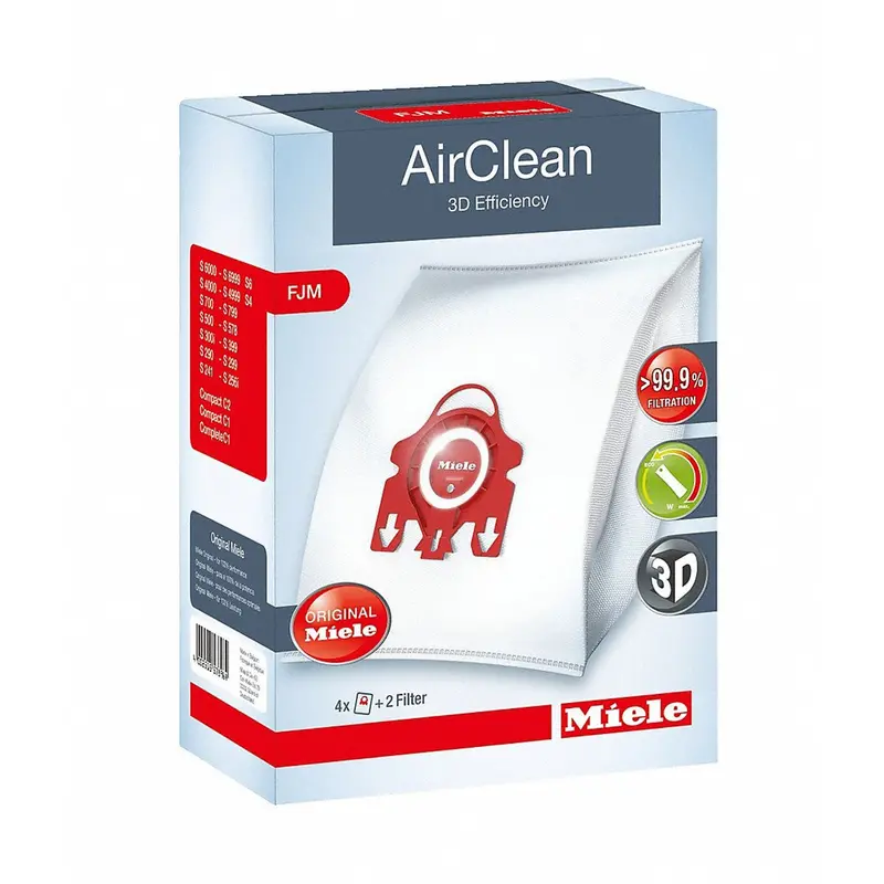 Miele Fjm-Series Airclean Vacuum Replacement Bags – 4-Pack 1