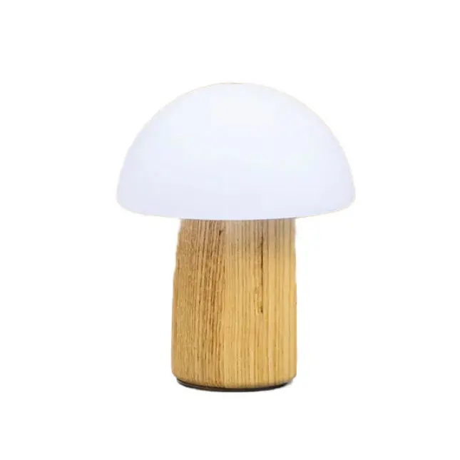 Mini Alice Color-Changing Mushroom Lamp By Gingko Design – Ash Finish 1