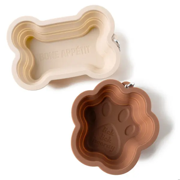 Modern Monkey Swag Collapsible Dog Travel Bowl – Stylish Foldable Design 1