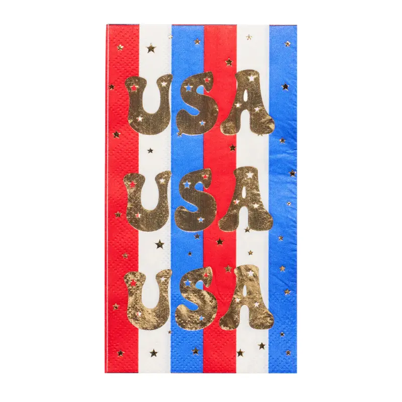 Modern Patriotic Design Paper Guest Towels – 20-Pack 1