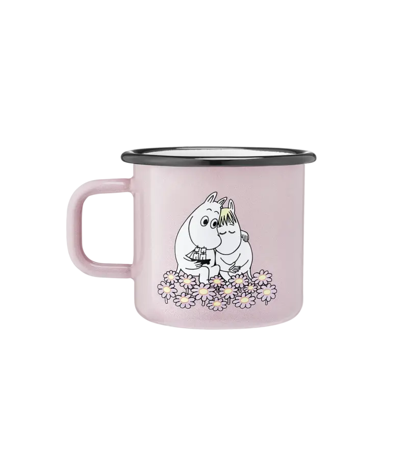 Moomin Enamel Mug – 'Together' Design, Durable Ceramic-Coated Steel 1