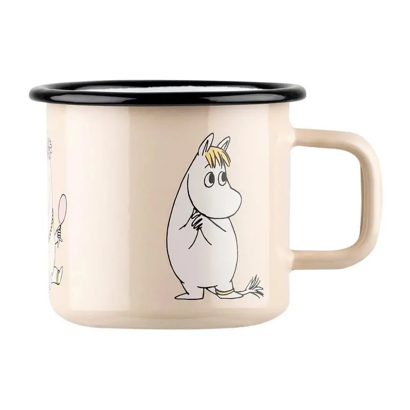 Moomin Snorkmaiden Beige Enamel Mug 1