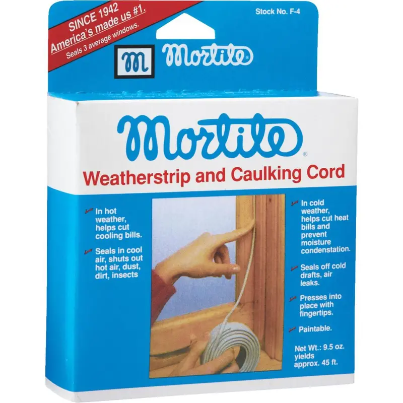 Mortite Grey Weatherstrip & Caulking Cord – 45-Foot Roll 1