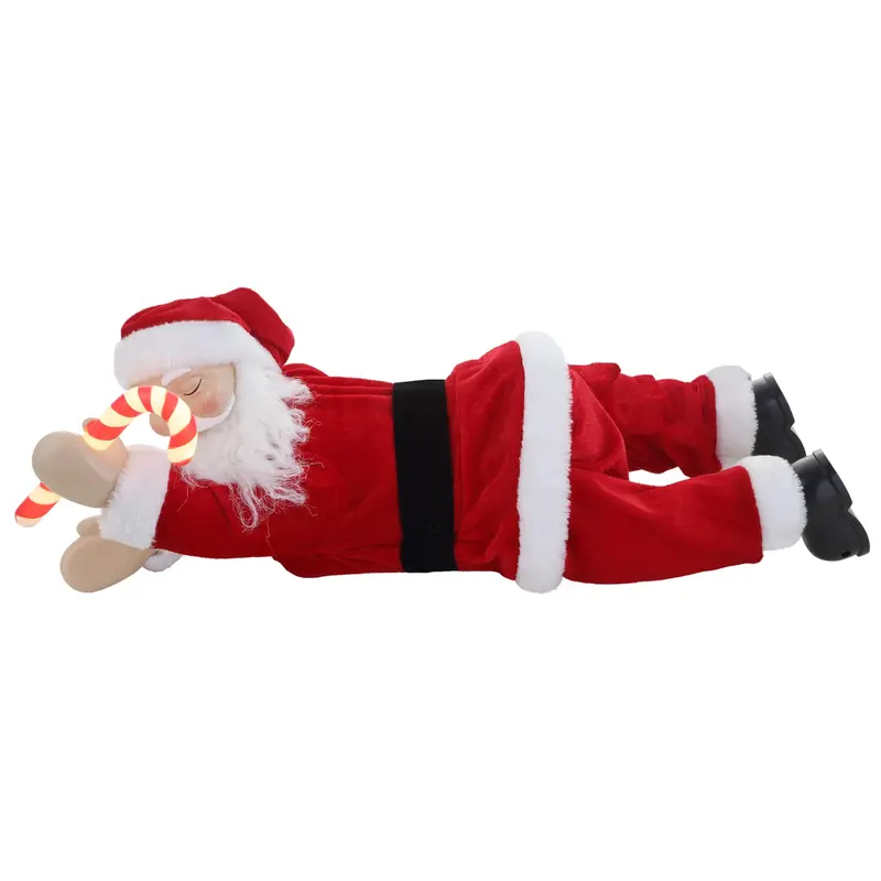 Mr. Christmas Animated Sleeping Santa Figurine – 19.3" Tall Holiday Decor 1
