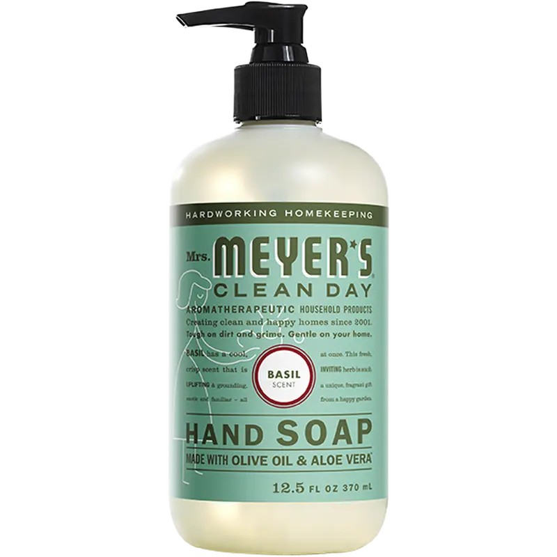 Mrs. Meyer’S Basil Scented Liquid Hand Soap – 12 Oz 1
