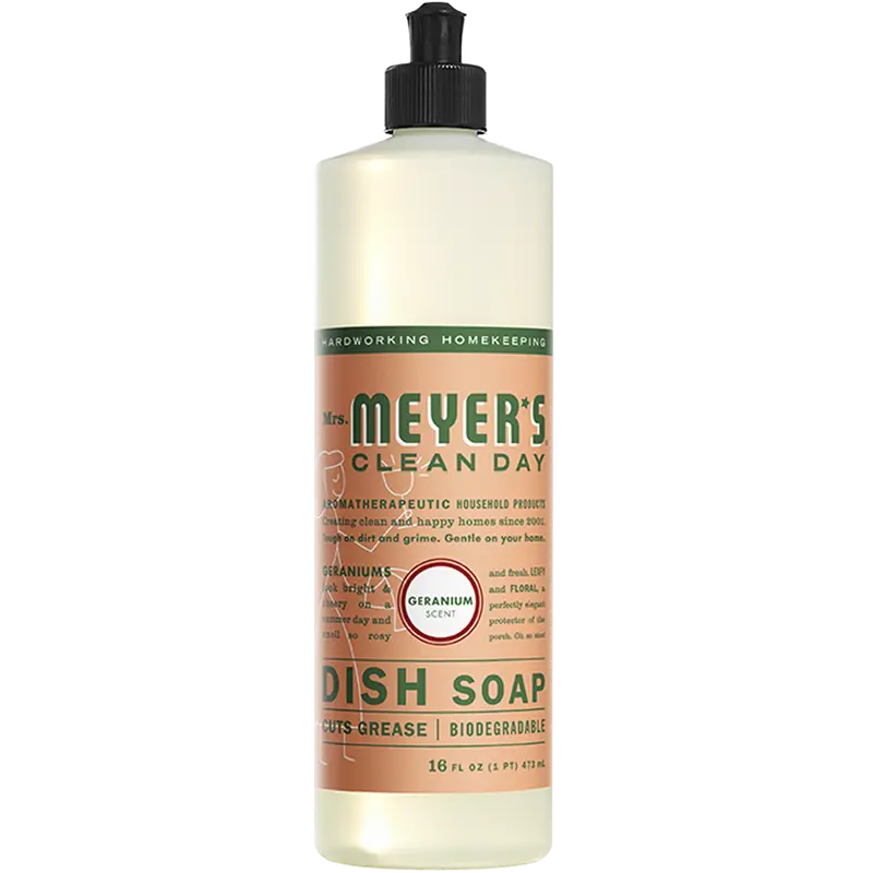 Mrs. Meyer’S Geranium Dishwashing Liquid – 16 Oz 1