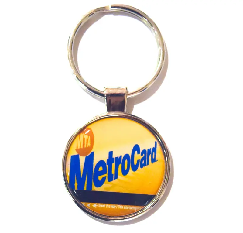 Mta Metrocard Dome-Style Keychain – New York Transit Inspired 1