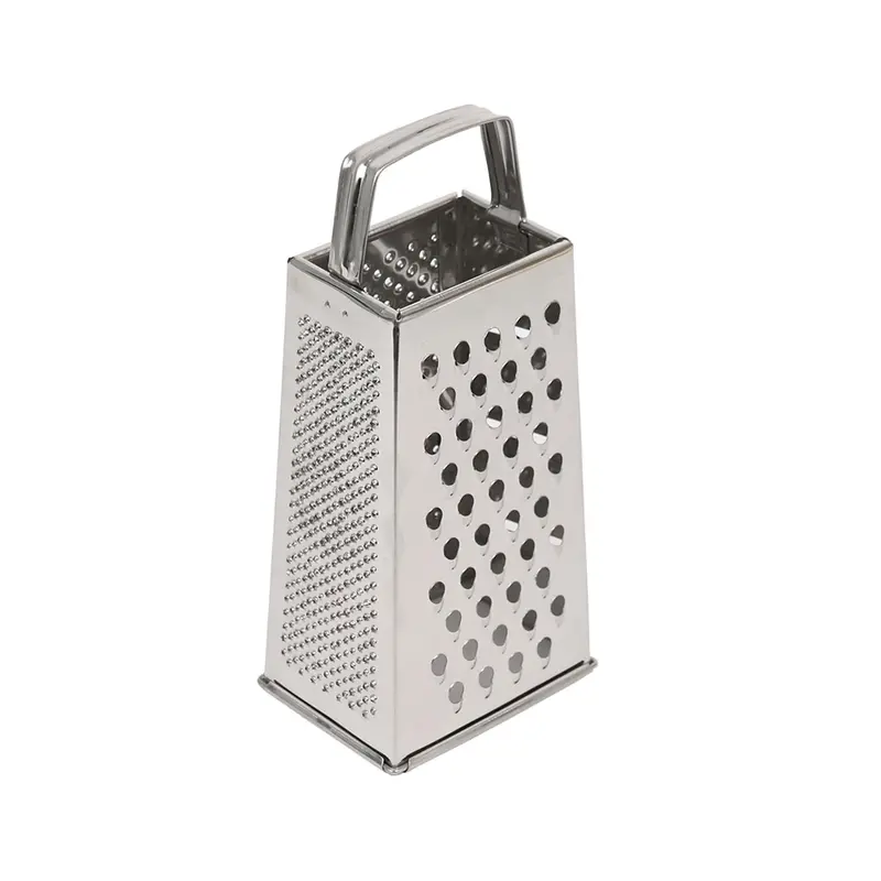 Multi-Surface Stainless Steel Box Grater – Four-Sided Zester & Shredder 1