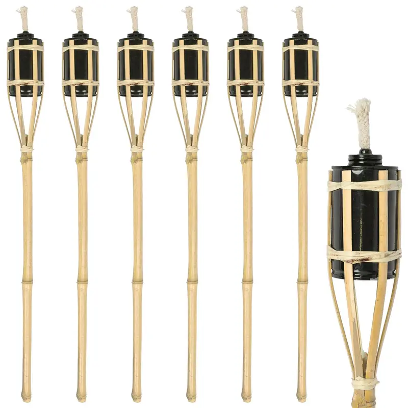 Natural Bamboo Garden Fire Torches – 60Cm, Pack Of 6 1