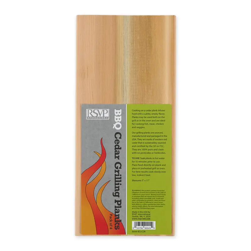 Natural Cedar Grilling Planks (4-Pack) 1