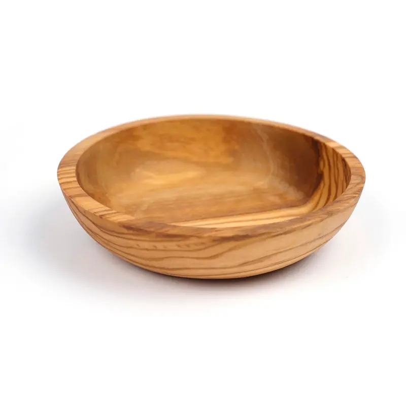 Natural Olive Wood Dipping Bowl For Oils & Dressings 1