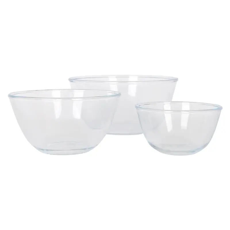 Nesting Glass Mixing Bowl Set – 3-Size Assortment 1