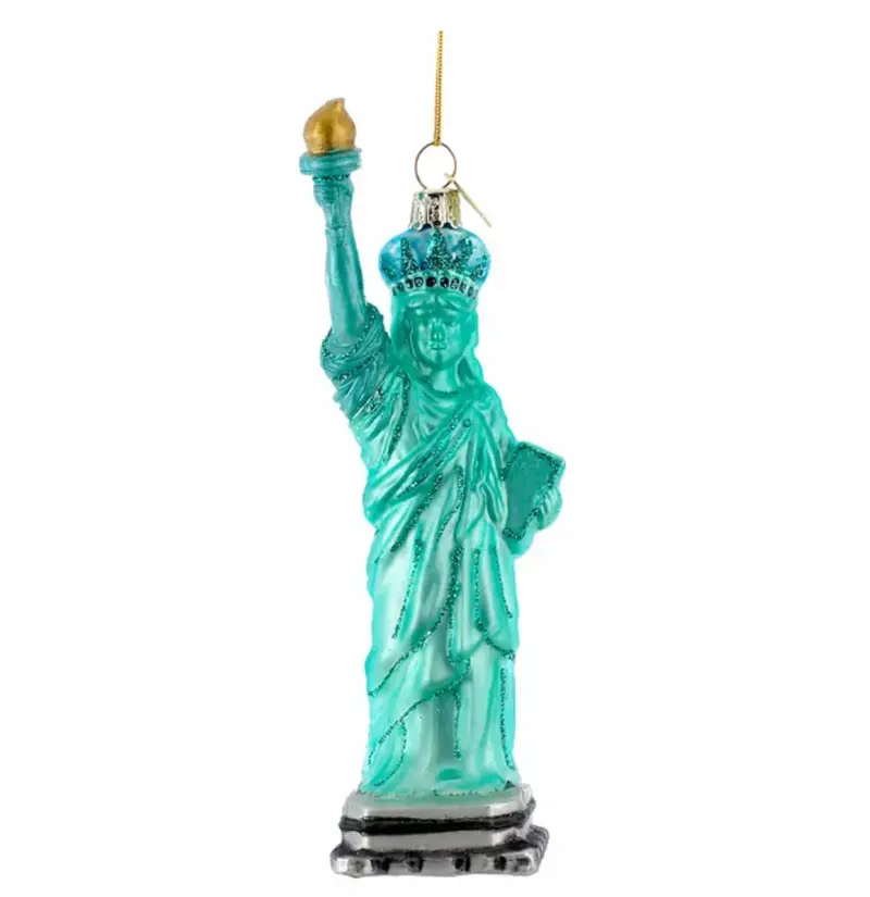 New York City Statue Of Liberty Glass Ornament – Noble Gems Collection 1