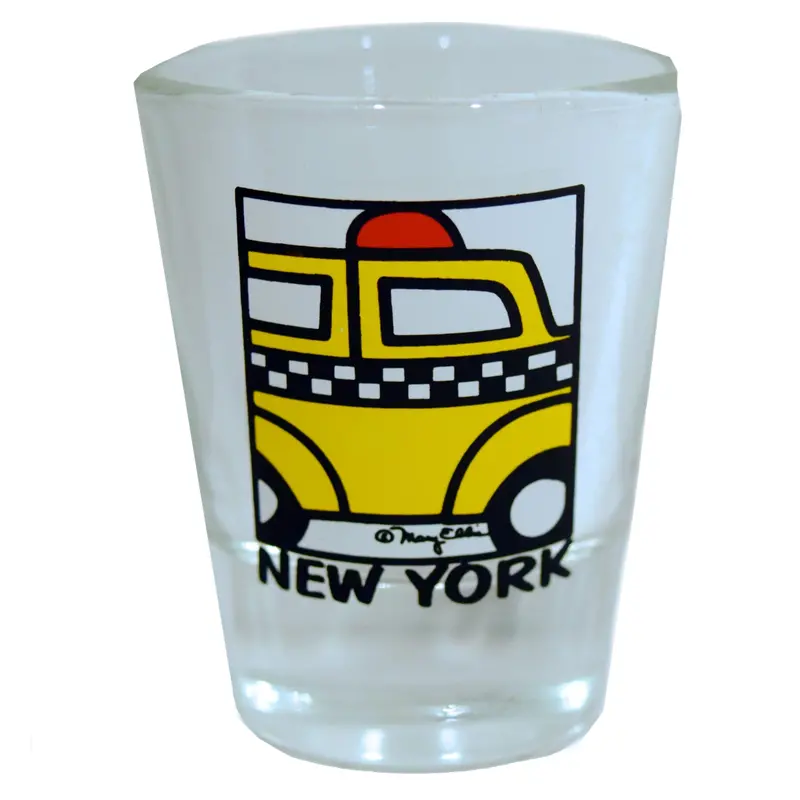 New York City Taxi Cab Shot Glass – Collectible Barware 1