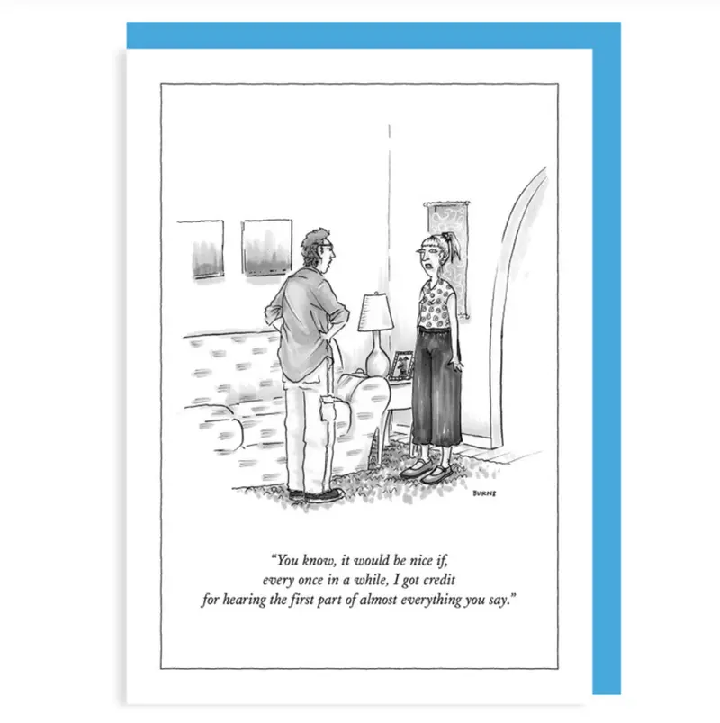 New Yorker Inspirational Note Card – 'It Would Be Nice If' Design 1